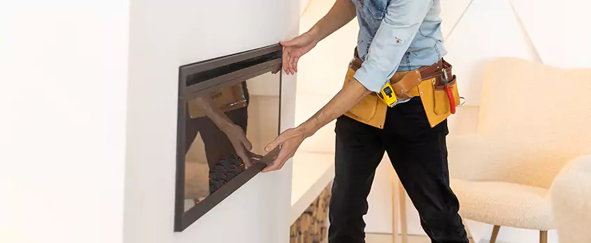 Metal Fireplace Installation in La Ca, California