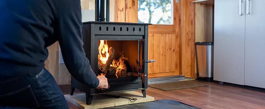 Open Hearth Wood Fireplace Installation in La Ca, CA