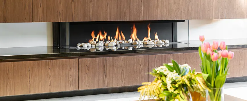 Double-height Fireplace Design Refurbishment in La Ca, California